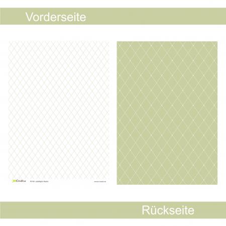 Pastellgrün Rauten - Designpapier